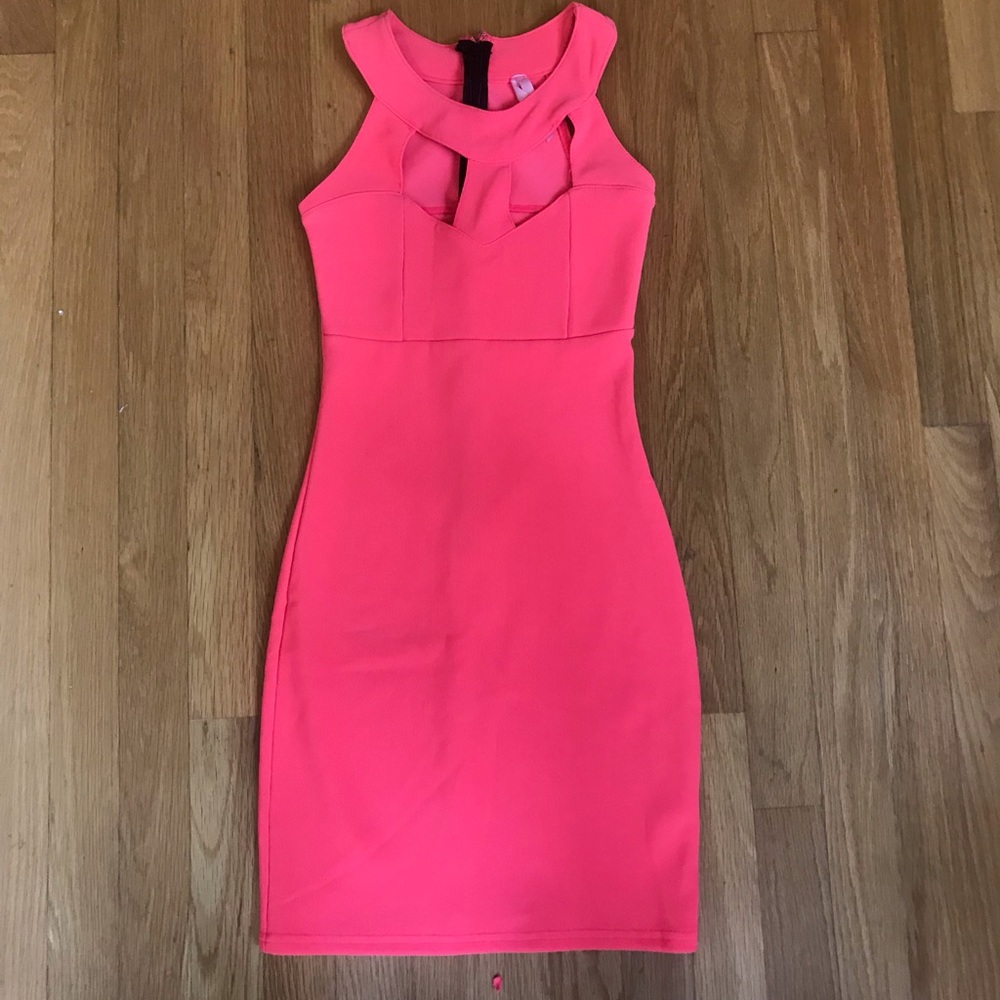 Hot pink dress